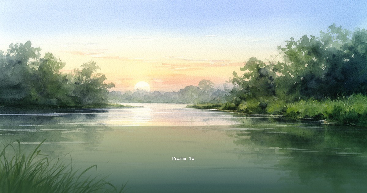 Psalm 15 — Mizmor | Text, Bedeutung und Betrachtung