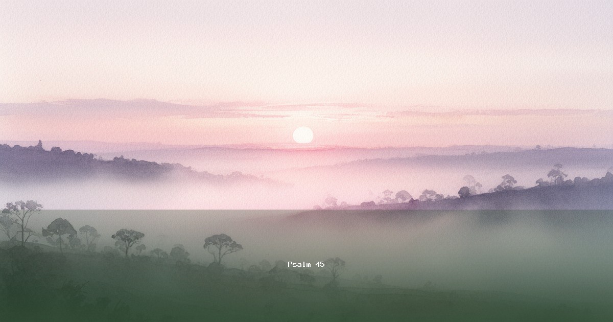 Psalm 45 — Maskil | Text, Bedeutung und Betrachtung