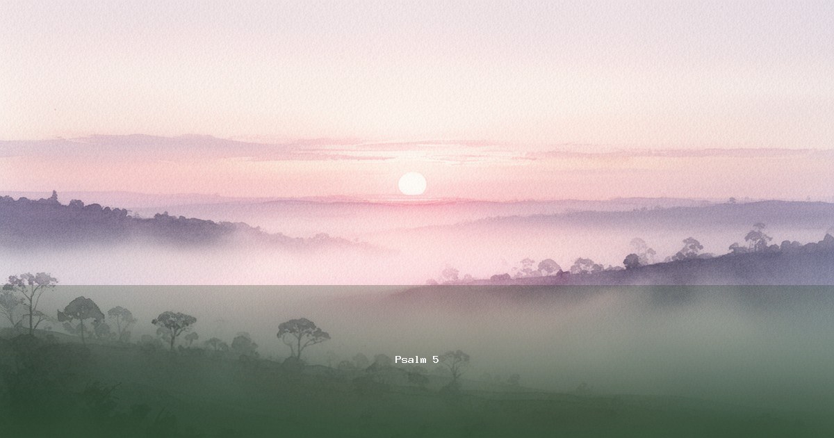 Psalm 5 — El-Nejiloté | Text, Bedeutung und Betrachtung